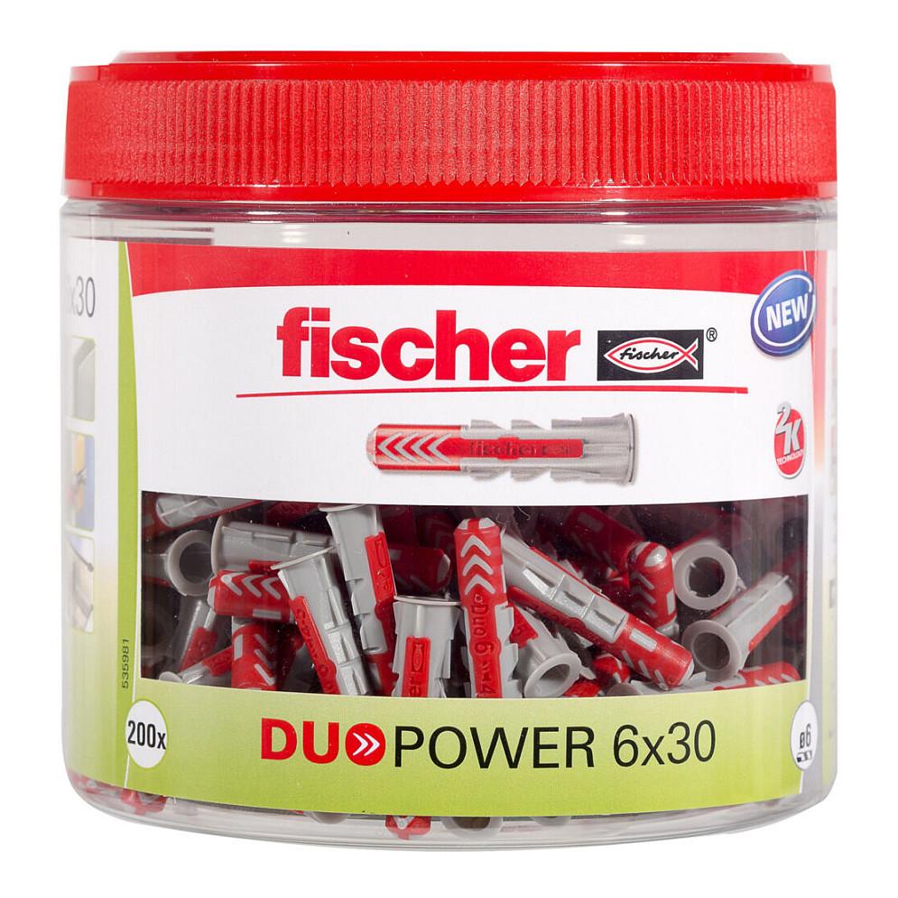 Universaldybel Fischer DuoPower 6 x 30 mm - 200 stk.