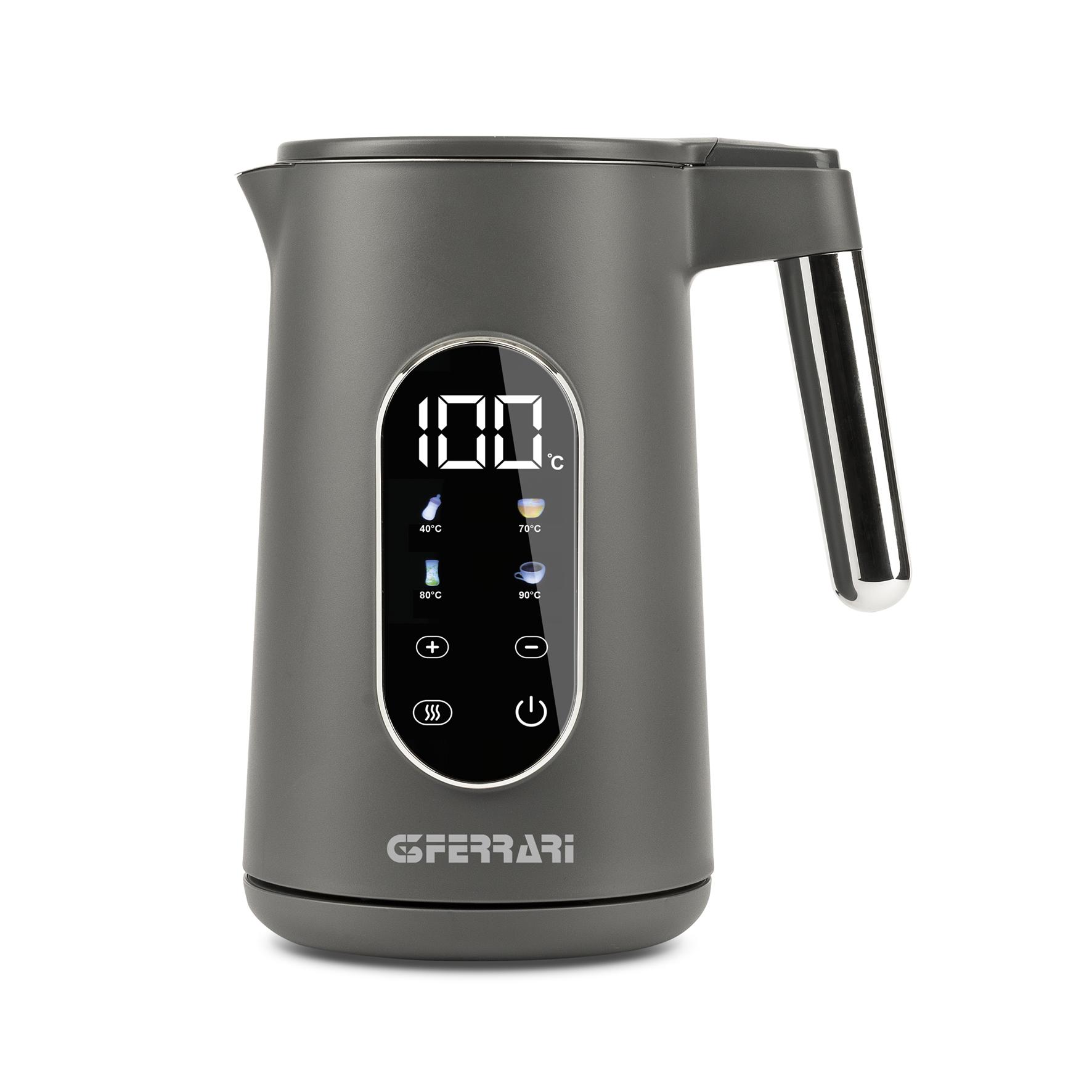 G3 Ferrari G10205, 1,7 L, 2200 W, grå, rustfrit stål, plast, justerbar termostat, overophedningsbeskyttelse