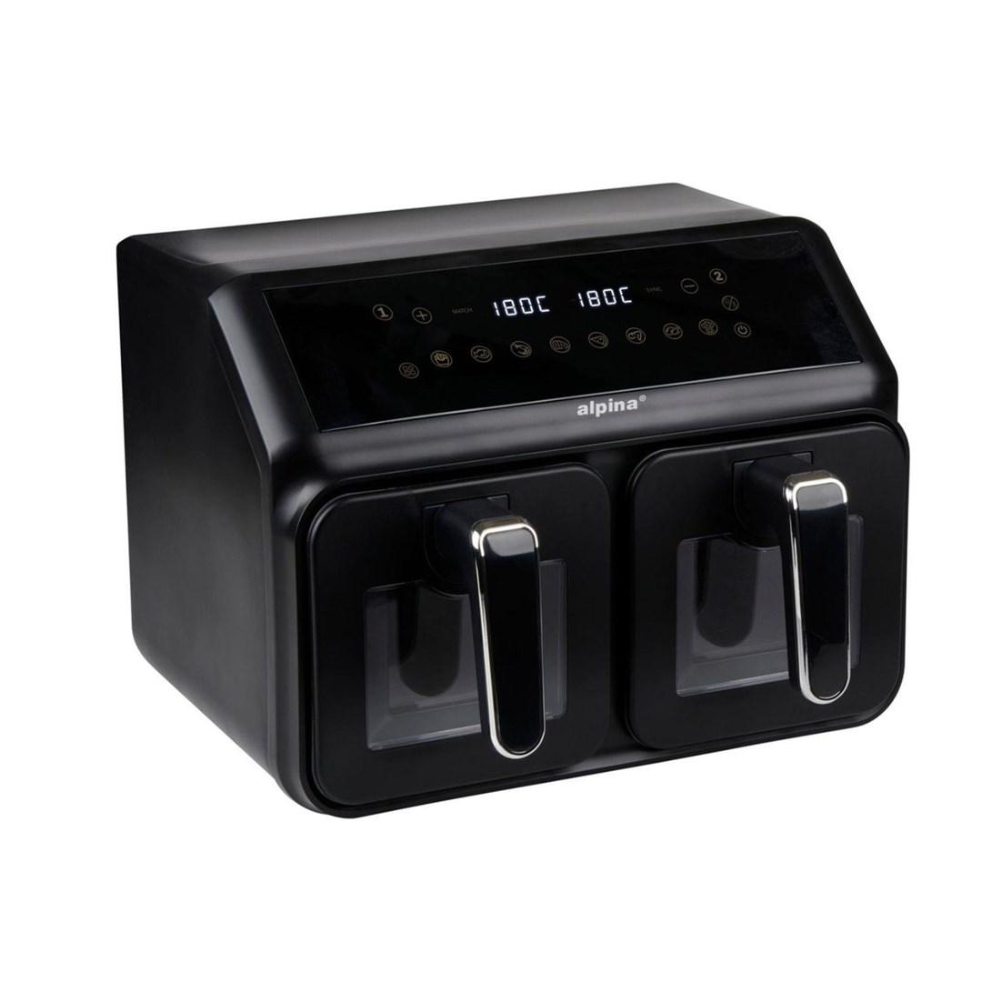 Airfryer Alpina 2 x 4 l 2200 W - sort
