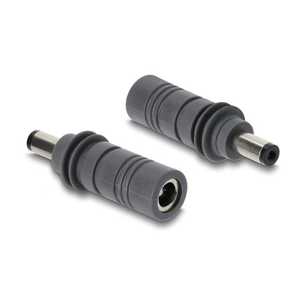 Delock DC 5.5 x 2.1 mm to DC 5.5 x 2.1 mm Adapter, compatible with Starlink Mini, grey