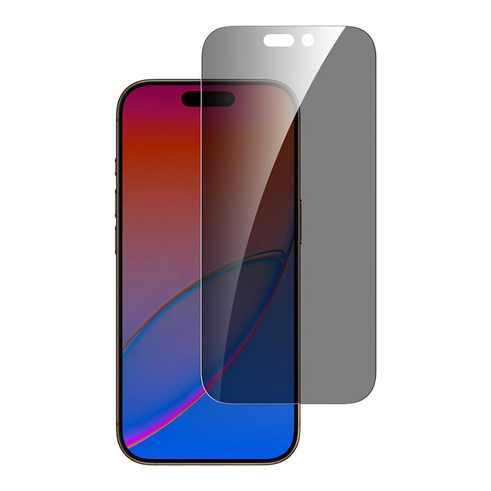 Skærmbeskytter med privatlivsfilter 4smarts Second Glass med monteringsramme til iPhone 17