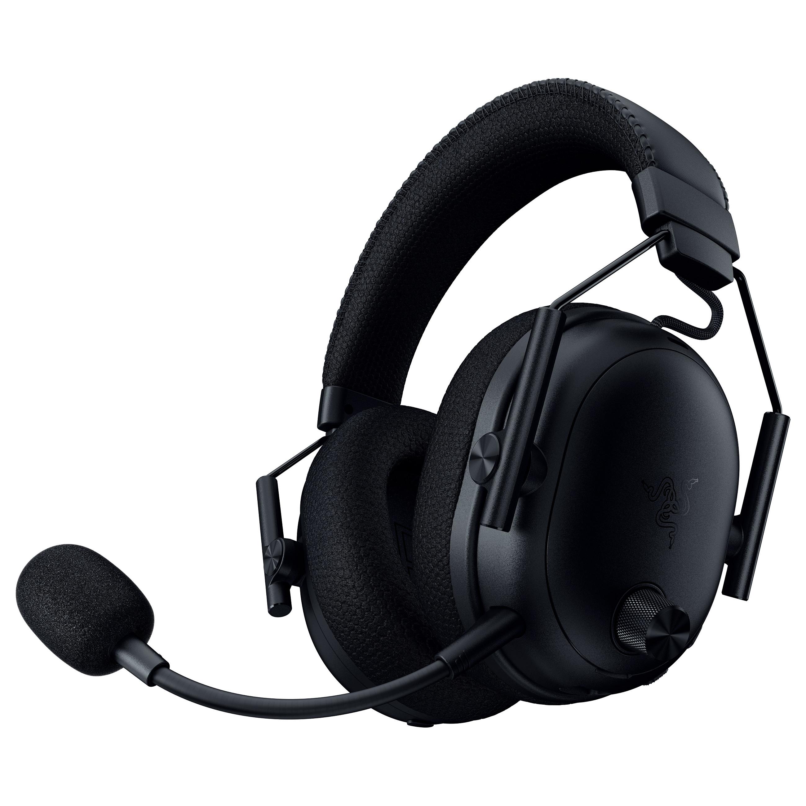 Razer BlackShark V3 Pro - Headset - 7.1.4 kanal - fuld størrelse - Bluetooth/2,4 GHz radiofrekvens - trådløs, kablet - aktiv støjfjerning - 3,5 mm jackstik, USB-A - støjisolerende - sort