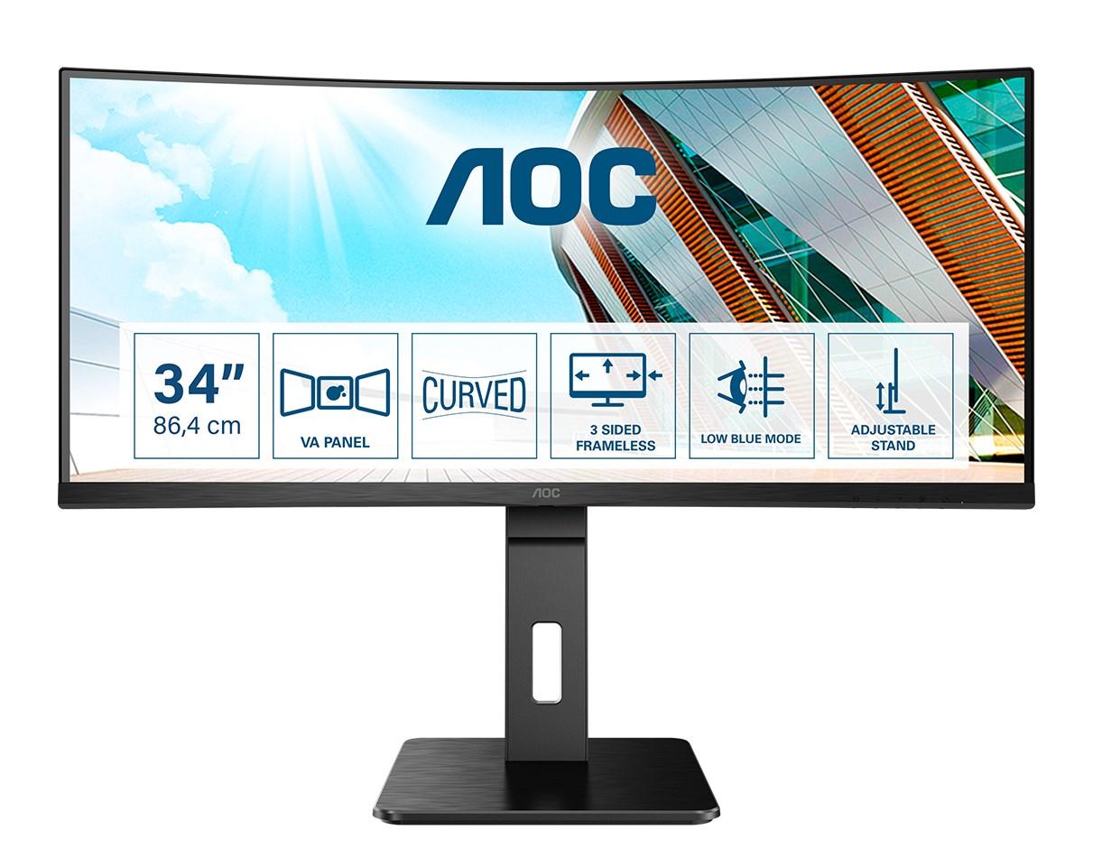 Buet skærm AOC CU34P2A 34" UWQHD - sort