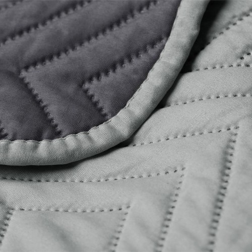Sengetæppe i mikrofiber 260×280 - Softa by AmeliaHome - lys stålfarve (OUTLET A)