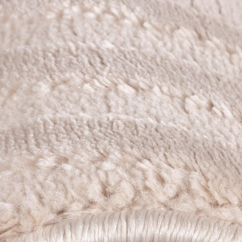 Kortluvet tæppe SAHARA 3D Design - beige, rektangel