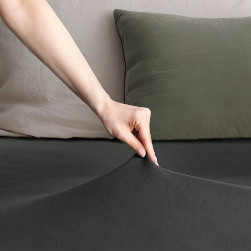 Jerseylagen RESTILO Amber - grafit, 140-160x200 cm