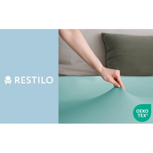 Jerseylagen RESTILO Amber turkis 160-180x200 cm