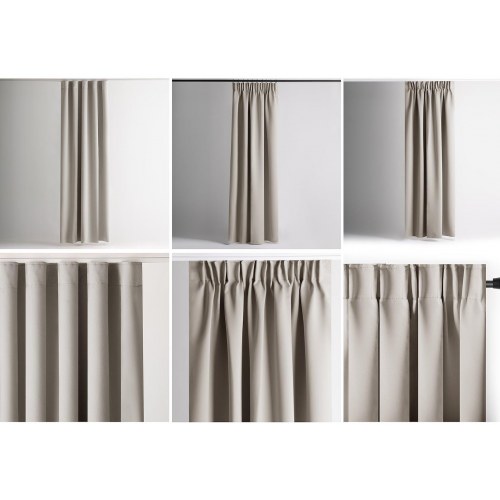 Mørklægningsgardin RESTILO BLACKOUT 140 x 270 cm - lys beige