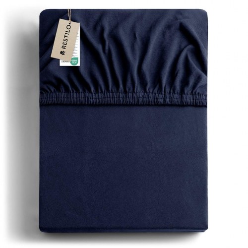 Jerseylagen RESTILO Amber - marineblå 120-140x200 cm