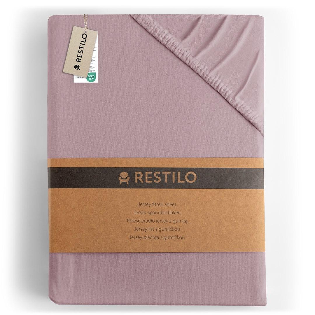 Kuvertlagen RESTILO Amber jersey 120-140x200 cm - lilla