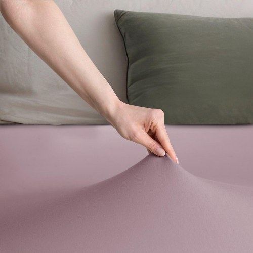 Jersey faconlagen RESTILO Amber - lilla, 160-180x200 cm