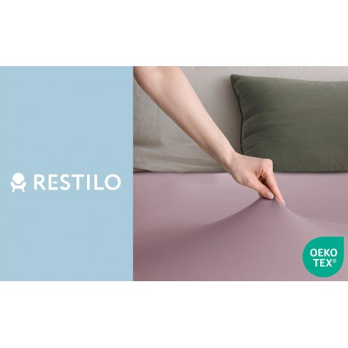 Jersey faconlagen RESTILO Amber - lilla, 160-180x200 cm