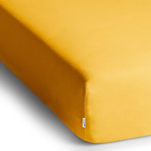 Jerseylagen RESTILO Amber - gul 220-240 x 220 cm