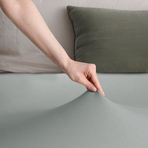 Jersey spændelagen RESTILO Amber - grå, 160-180x200 cm