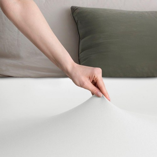 Jerseylagen RESTILO Amber - hvid, 80-90x200 cm