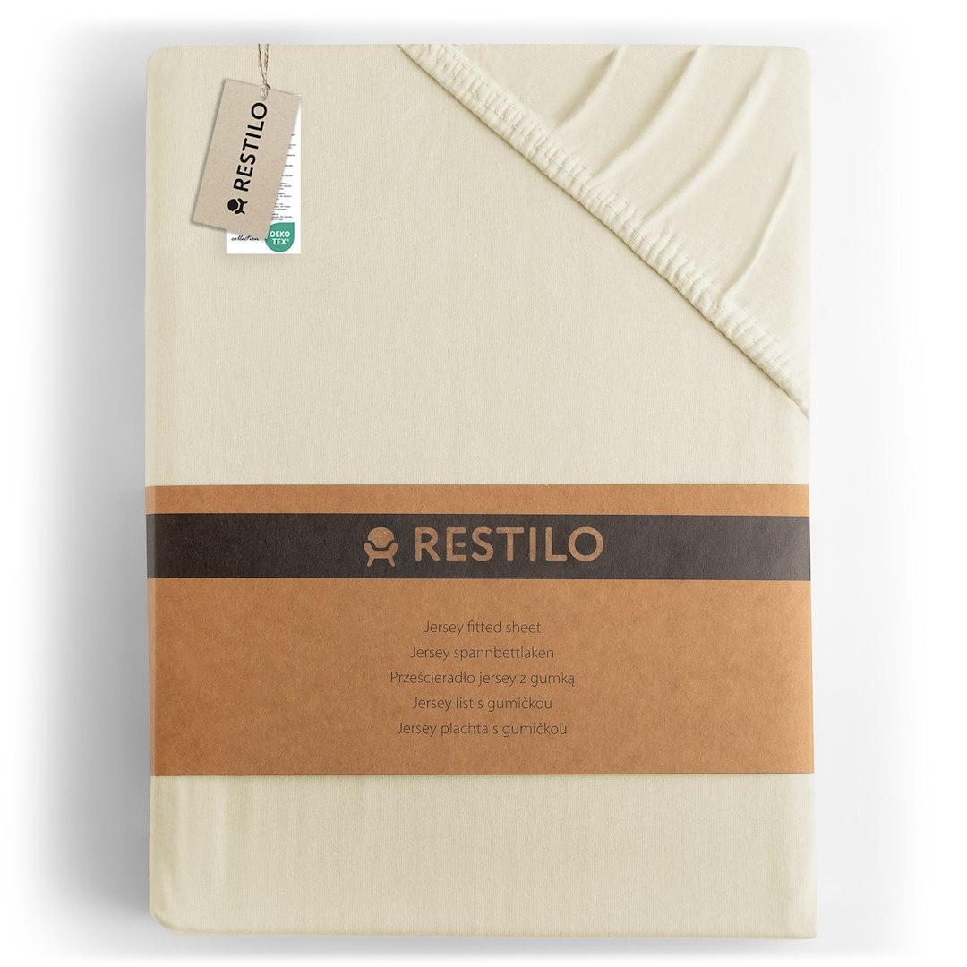Faconlagen RESTILO Amber jersey 120-140x200 cm - beige