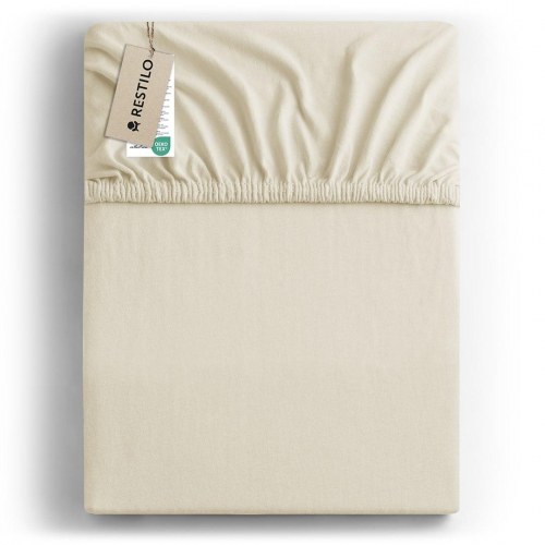 Jerseylagen RESTILO Amber beige 140-160x200 cm