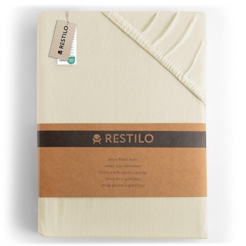 Jerseylagen RESTILO Amber - beige 80-90x200 cm