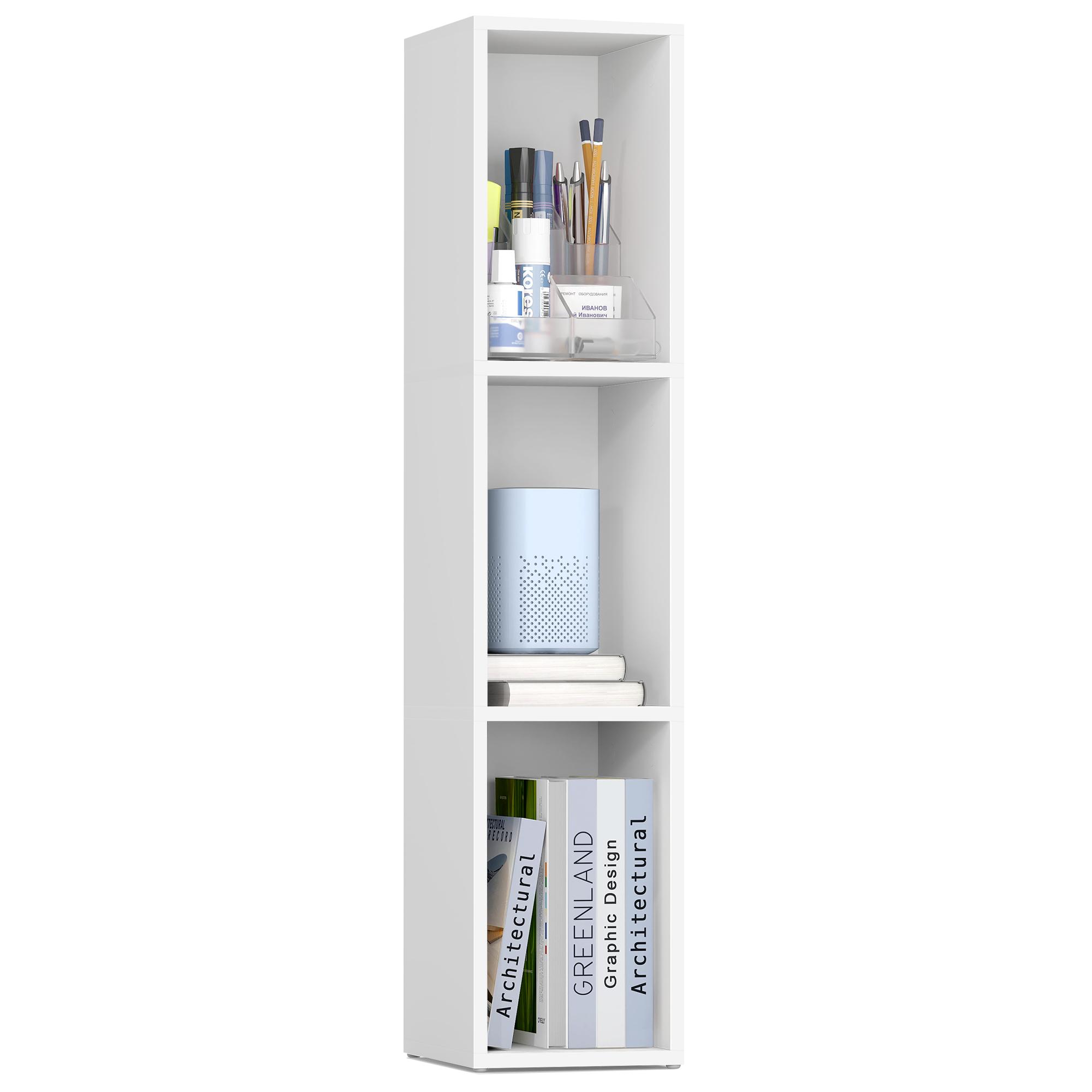 Smal bogreol med 3 hylder - Cloud White
