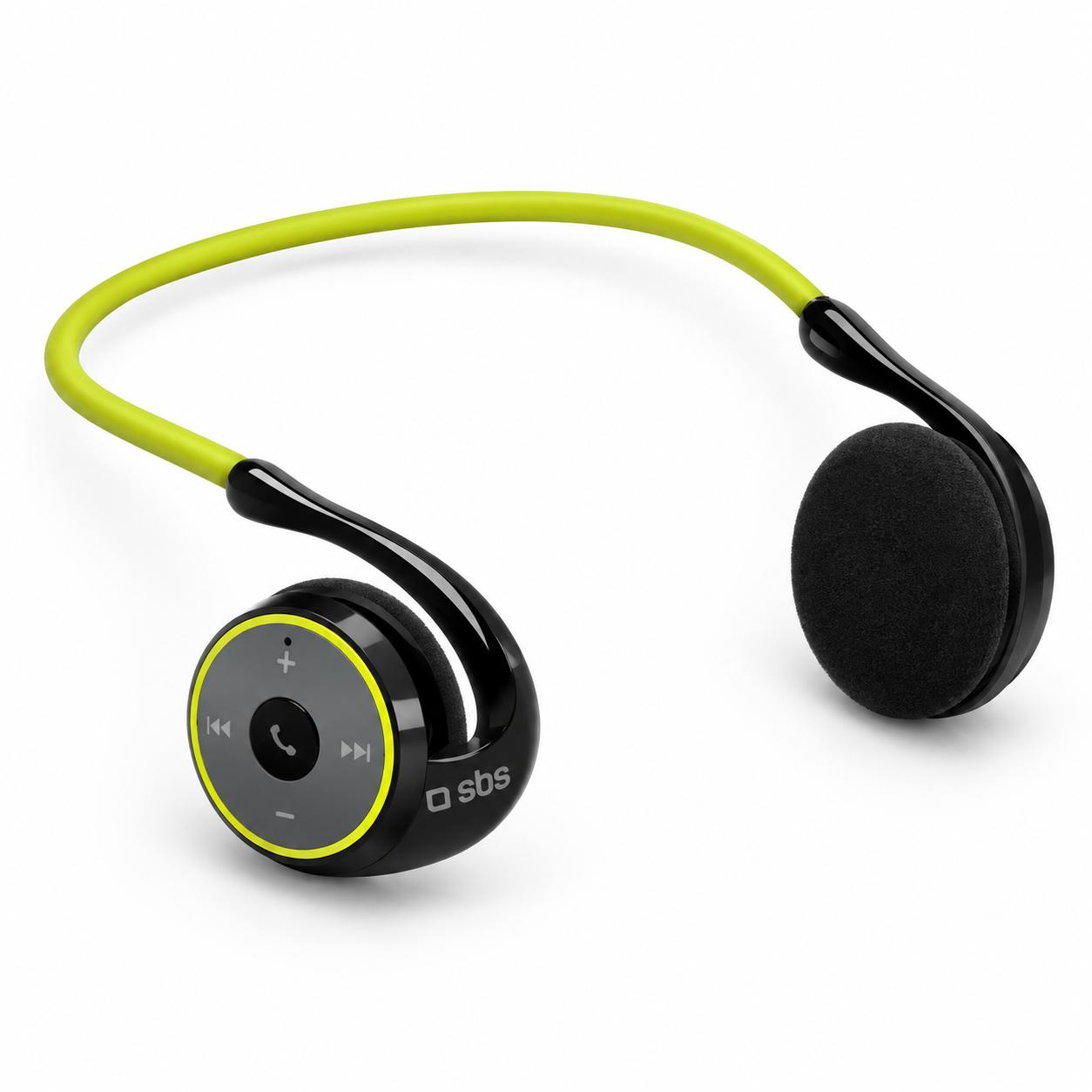 SBS Runway Fit Bluetooth-sportshøretelefoner - sort/gul