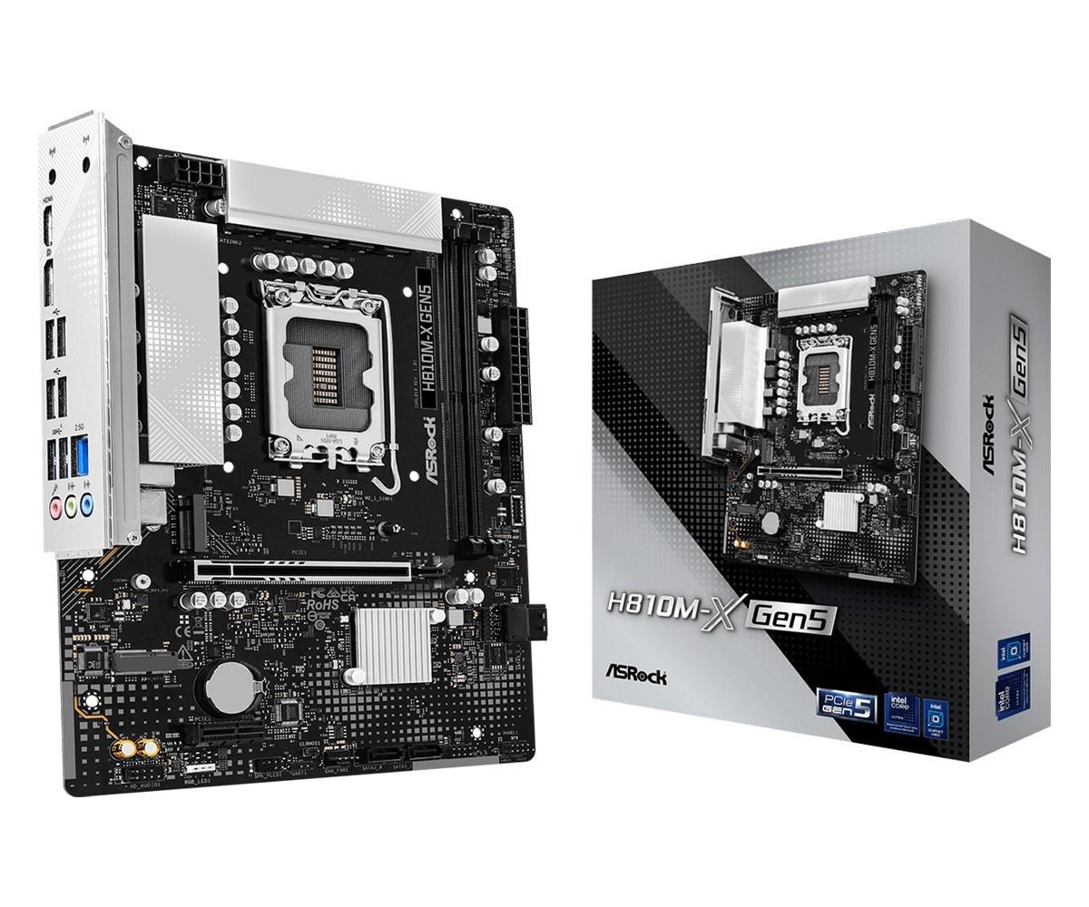 Bundkort Asrock H810M-X Gen5 Intel H810 LGA 1851 micro ATX