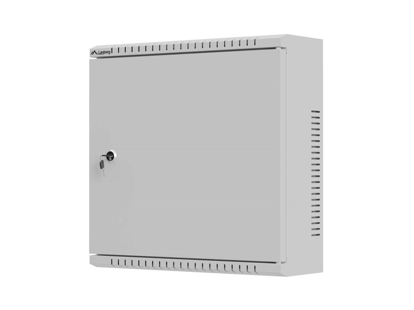 Installationsskab Lanberg TPR 10" med netpanel 400 x 400 x 140 mm - grå