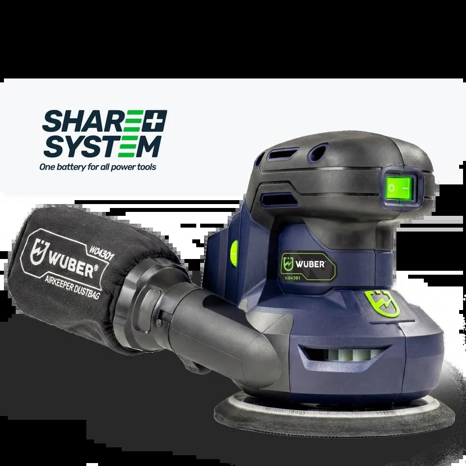 Excentersliber WUBER W04301 125 mm - batteridrevet