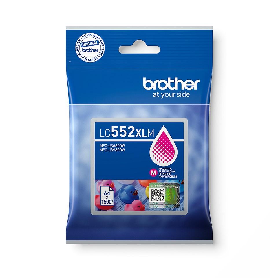 Blækpatron Brother LC552XLM - magenta