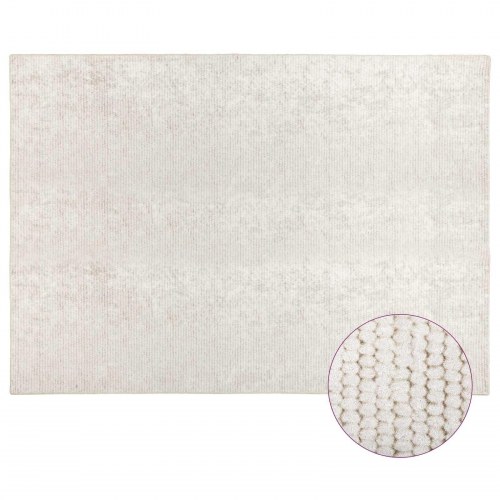 Gulvtæppe cremefarvet 300 x 400 cm - vaskbar (OUTLET A)