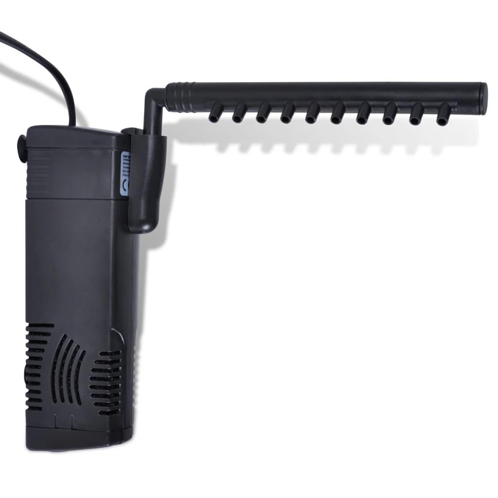 Akvariefilterpumpe med aktivt kul 300 l/t
