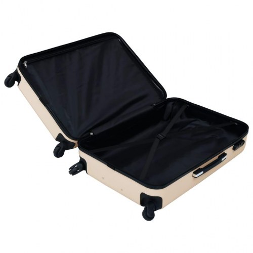 Kuffertsæt 3 dele hardcase i ABS - guldfarvet (OUTLET A)