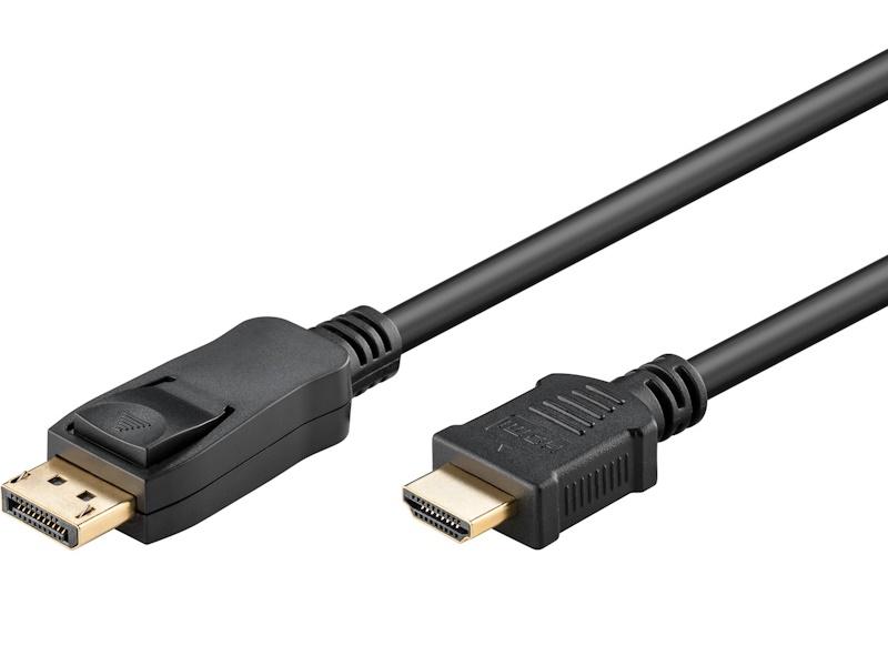 DisplayPort til HDMI-kabel Goobay Essential DP++ 3 m - sort