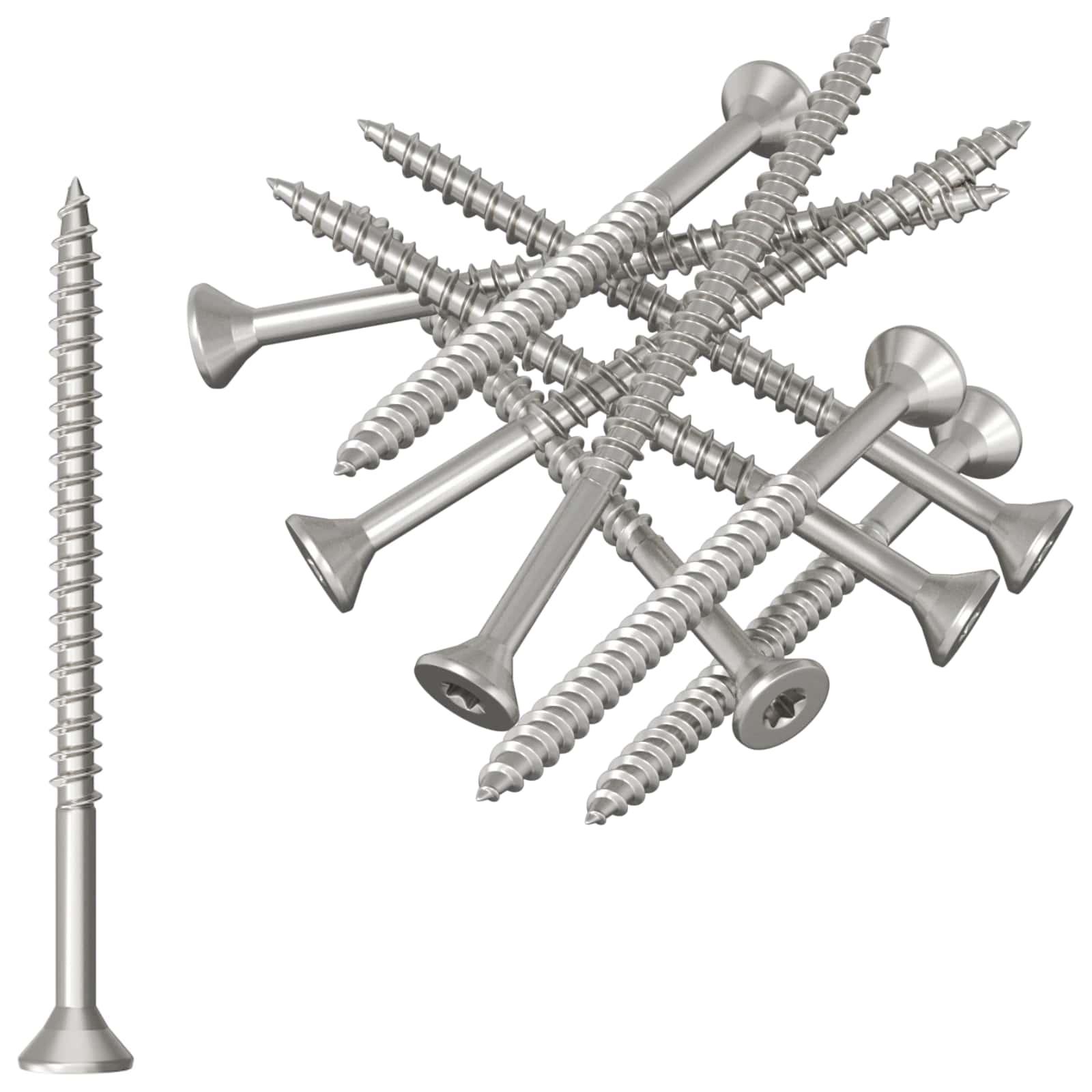 vidaXL Skruer 100 pcs Sølv Ø 2,88 x 45 mm A2 rustfrit stål