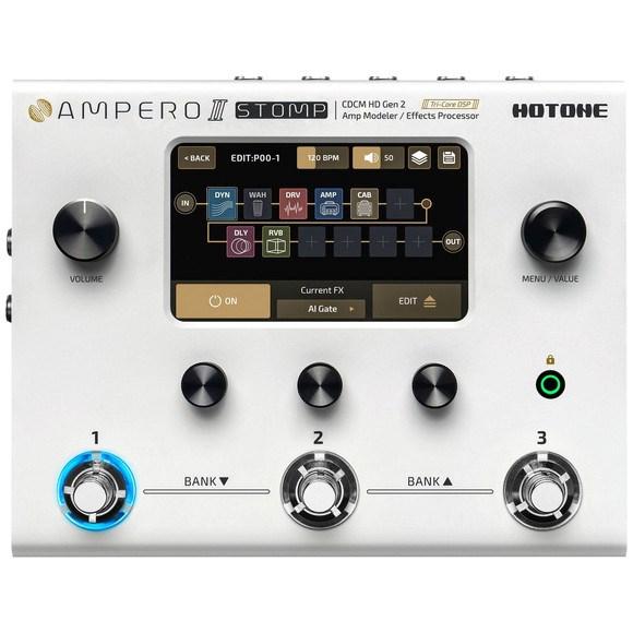 Hotone Ampero II Stomp multieffektpedal til guitar - amp modeler og effektprocessor