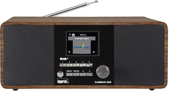 Imperial - DABMAN i200 Multifunktionel stereoradio DAB+/FM/internet i trælook - 22-230-00