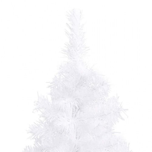 Kunstigt hjørnejuletræ - hvid, 120 cm