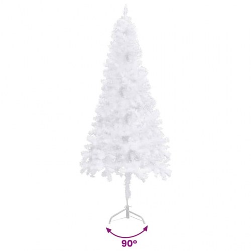 Kunstigt hjørnejuletræ - hvid, 120 cm