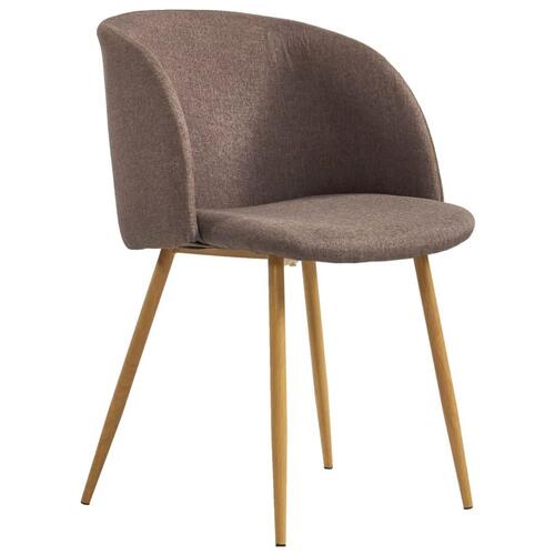 Spisebordsstole 4 stk. stof brun