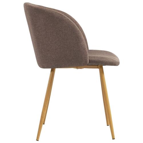 Spisebordsstole 4 stk. stof brun