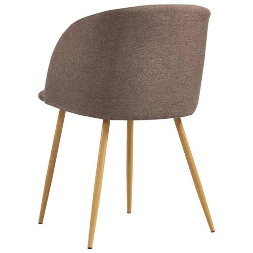Spisebordsstole 4 stk. stof brun