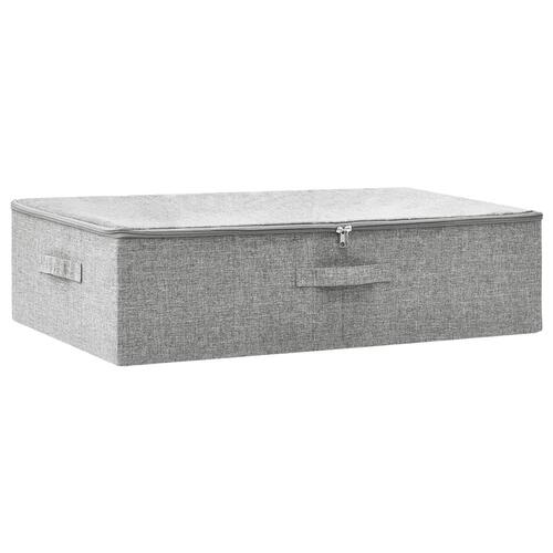 Opbevaringskasse 70x40x18 cm stof grå