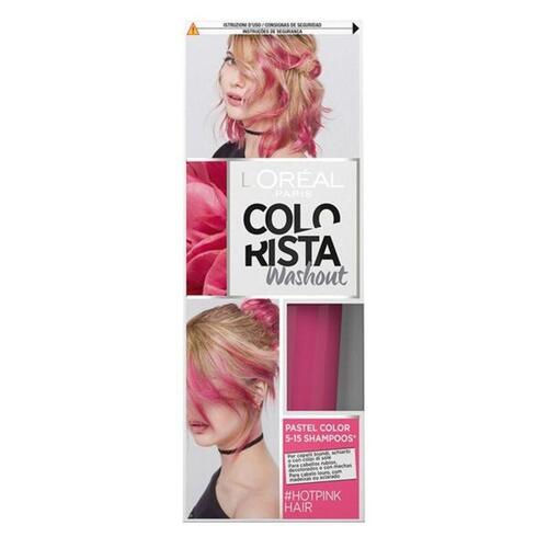 Ikke Permanent Farve Hot Pink L'Oreal Make Up Colorista Washout 80 ml (OUTLET B)
