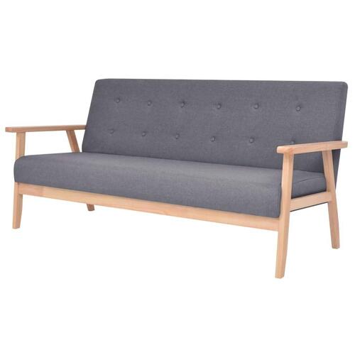 Sofasæt i 3 dele stof mørkegrå