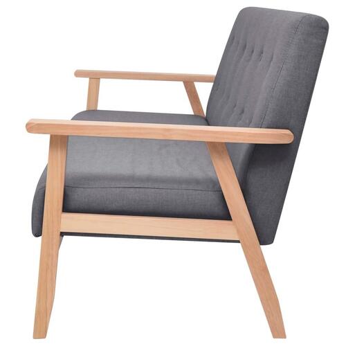 Sofasæt i 3 dele stof mørkegrå