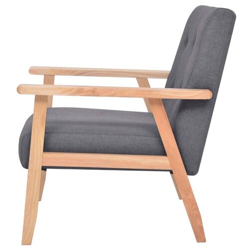 Sofasæt i 3 dele stof mørkegrå