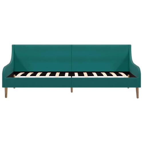 Daybed med madras i memoryskum stof grøn