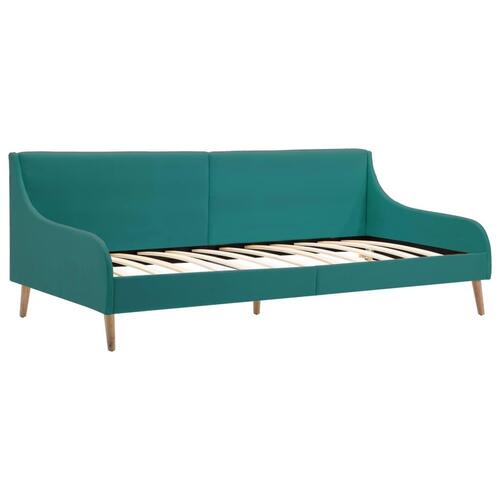 Daybed med madras i memoryskum stof grøn