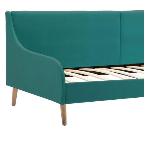 Daybed med madras i memoryskum stof grøn