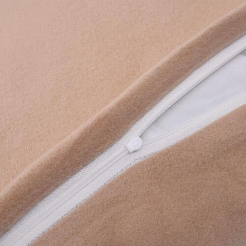 Sengesæt 4 dele 140 x 200/60 x 70 cm fleece beige