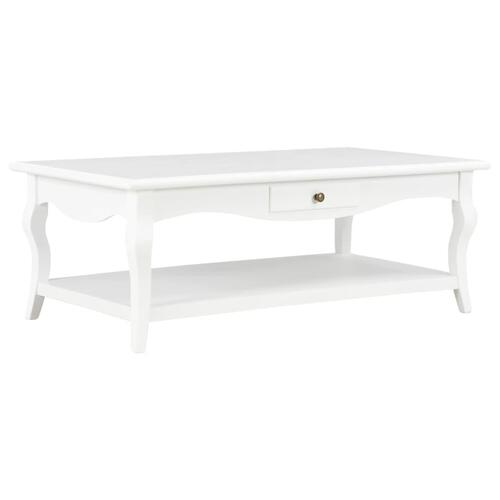 Sofabord 110 x 60 x 40 cm MDF hvid
